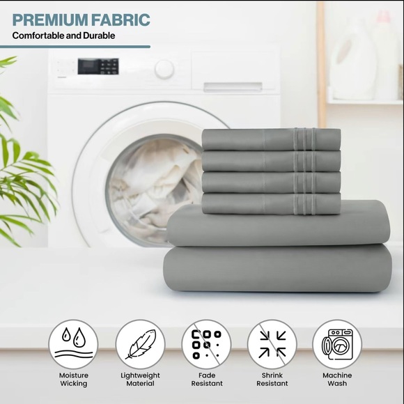 1 White Flat Queen Sheet (flat sheet only) - Picture 3 of 4